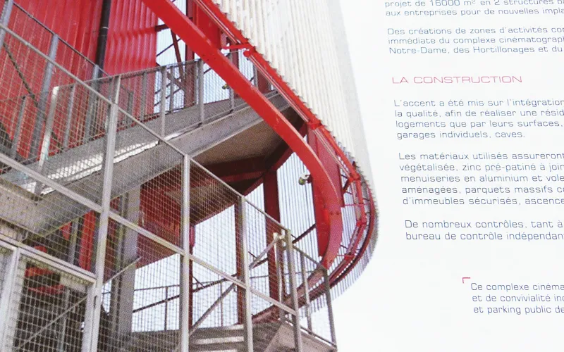 Mise en page de brochure de présentation immobilière Thélu par Agraf.