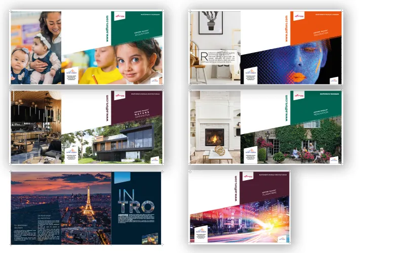 Création de brochures produits pour Saint-Gobain Adfors par Agraf.