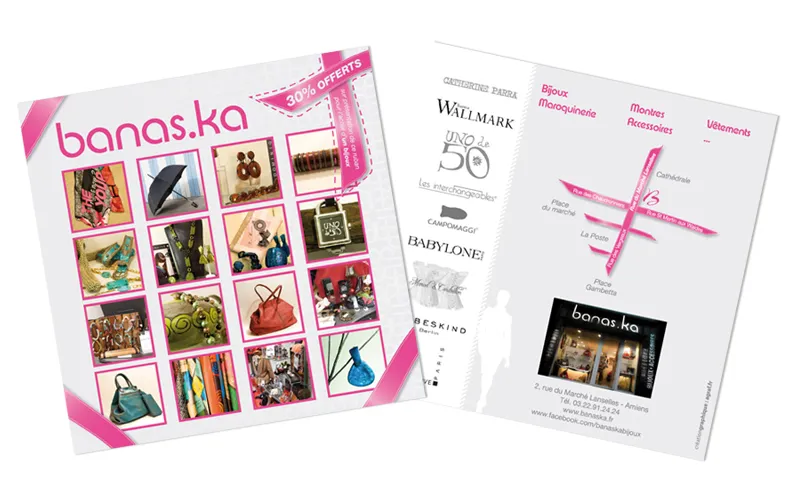 Conception de flyer de vente et offre promotionnelle pour Banaska par Agraf.