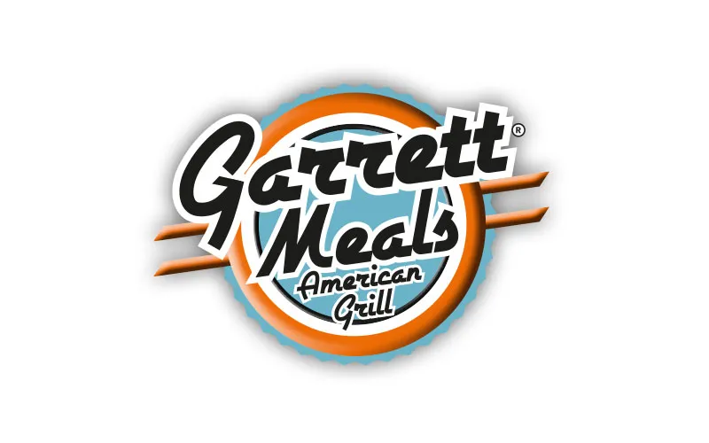 Design de logotype vintage et coloré pour Garrett Meals par Agraf.