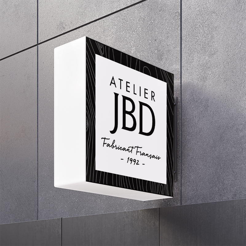Enseigne nouveau logo atelier jbd
